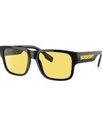 yellow burberry glasses